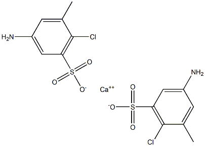 Bis(3-amino-6-chloro-5-methylbenzenesulfonic acid)calcium salt Structure