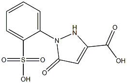 1-(Sulfophenyl)-3-carboxy-5-pyrazolone Structure