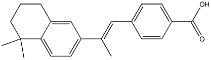 4-[(E)-2-[(5,6,7,8-Tetrahydro-5,5-dimethylnaphthalen)-2-yl]-1-propenyl]benzoic acid Structure