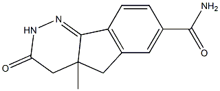 7-Carbamoyl-4,4a-dihydro-4a-methyl-5H-indeno[1,2-c]pyridazin-3(2H)-one Structure