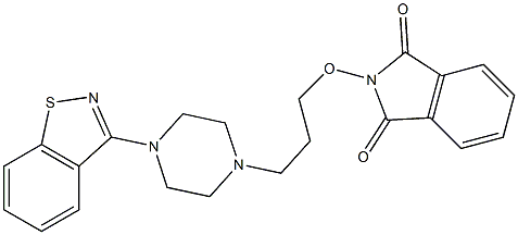 2-[3-[4-(1,2-Benzisothiazol-3-yl)-1-piperazinyl]propyloxy]-1H-isoindole-1,3(2H)-dione Structure