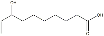 8-Hydroxycapric acid 구조식 이미지