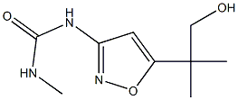 1-Methyl-3-[5-(1,1-dimethyl-2-hydroxyethyl)-3-isoxazolyl]urea Structure