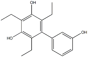 2,4,6-Triethyl-1,1'-biphenyl-3,3',5-triol Structure