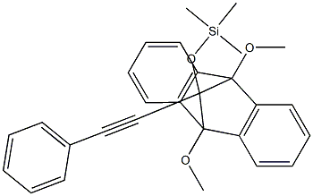 9,10-Dihydro-9,10-dimethoxy-11-(phenylethynyl)-11-(trimethylsiloxy)-9,10-methanoanthracene Structure