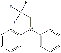 Diphenyl(2,2,2-trifluoroethyl)sulfonium 구조식 이미지