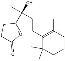 (5R)-4,5-Dihydro-5-[(1S)-1-hydroxy-1-methyl-3-(2,6,6-trimethyl-1-cyclohexen-1-yl)propyl]-2(3H)-furanone Structure