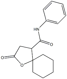 N-Phenyl-2-oxo-1-oxaspiro[4.5]decane-4-carboxamide Structure