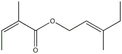 2-Methylisocrotonic acid 3-methyl-2-pentenyl ester 구조식 이미지