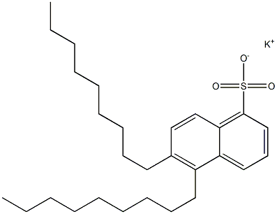 5,6-Dinonyl-1-naphthalenesulfonic acid potassium salt 구조식 이미지
