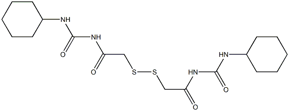 1,1'-(Dithiobismethylenebiscarbonyl)bis[3-cyclohexylurea] Structure