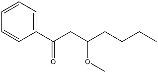 3-Methoxy-1-phenyl-1-heptanone Structure