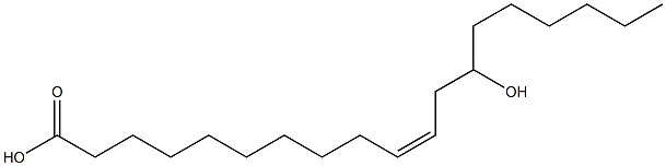 (Z)-13-Hydroxy-10-nonadecenoic acid 구조식 이미지