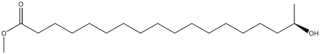 [R,(-)]-17-Hydroxystearic acid methyl ester Structure