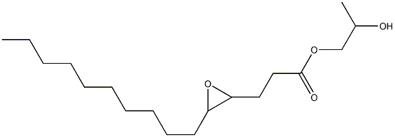 4,5-Epoxypentadecanoic acid 2-hydroxypropyl ester 구조식 이미지