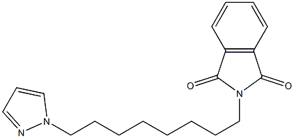 2-[8-(1H-Pyrazol-1-yl)octyl]-2H-isoindole-1,3-dione Structure