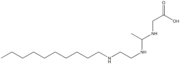 N-[1-[2-(Decylamino)ethylamino]ethyl]glycine 구조식 이미지