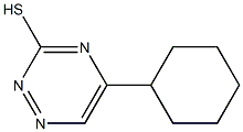 5-Cyclohexyl-1,2,4-triazine-3-thiol Structure
