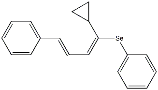 1-Cyclopropyl-4-phenyl-1-phenylseleno-1,3-butadiene 구조식 이미지