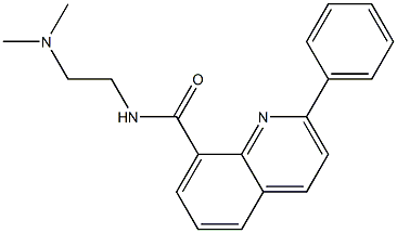 N-(2-Dimethylaminoethyl)-2-phenyl-8-quinolinecarboxamide 구조식 이미지