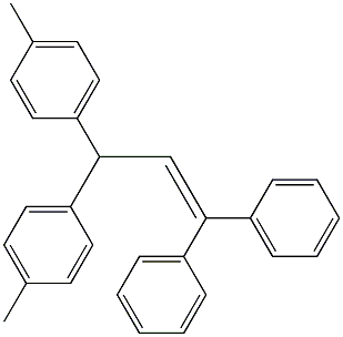 1,1-Bis(4-methylphenyl)-3,3-diphenyl-2-propene Structure