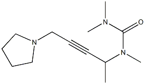 1,1,3-Trimethyl-3-[1-methyl-4-(1-pyrrolidinyl)-2-butynyl]urea Structure