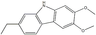 7-Ethyl-2,3-dimethoxy-9H-carbazole Structure