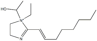 1-Ethyl-1-(1-hydroxyethyl)-2-(1-octenyl)-2-imidazoline-1-ium 구조식 이미지
