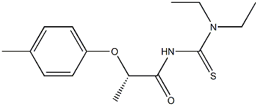 (-)-1,1-Diethyl-3-[(S)-2-(p-tolyloxy)propionyl]thiourea Structure