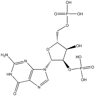 Guanosine 2',5'-bisphosphoric acid Structure