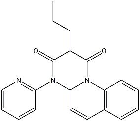 4-(2-Pyridinyl)-2-propyl-4,4a-dihydro-1H-pyrimido[1,2-a]quinoline-1,3(2H)-dione 구조식 이미지