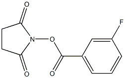 3-Fluorobenzoic acid succinimidyl ester Structure