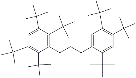 1-(2,3,5,6-Tetra-tert-butylphenyl)-3-(2,4,5-tri-tert-butylphenyl)propane 구조식 이미지