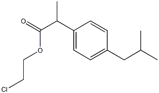 2-(p-Isobutylphenyl)propionic acid 2-chloroethyl ester Structure
