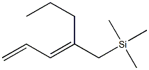 [(2E)-2-Propyl-2,4-pentadienyl]trimethylsilane Structure