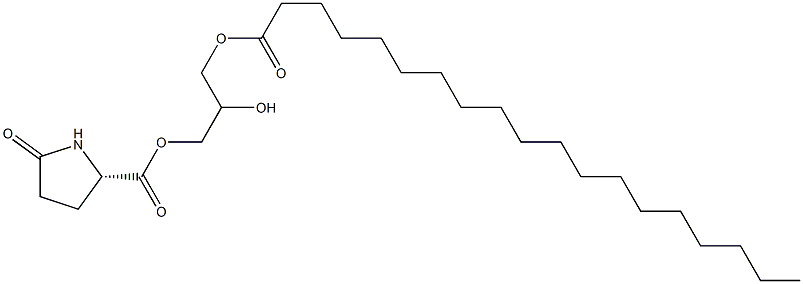 1-[(L-Pyroglutamoyl)oxy]-2,3-propanediol 3-nonadecanoate 구조식 이미지