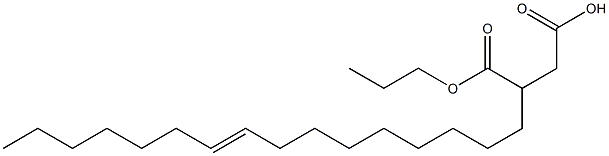 3-(9-Hexadecenyl)succinic acid 1-hydrogen 4-propyl ester 구조식 이미지