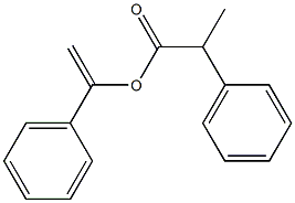 2-Phenylpropionic acid 1-phenylethenyl ester 구조식 이미지