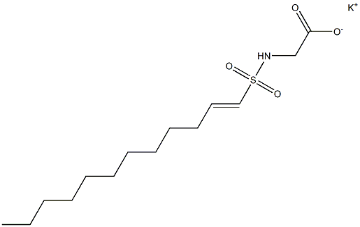 N-(1-Dodecenylsulfonyl)glycine potassium salt 구조식 이미지