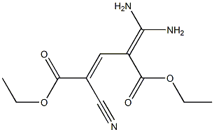 2-Cyano-4-diaminomethylene-2-pentenedioic acid diethyl ester Structure