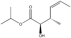 (2R,3S,4Z)-2-Hydroxy-3-methyl-4-hexenoic acid isopropyl ester 구조식 이미지
