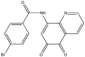 8-[(4-Bromobenzoyl)amino]quinoline-5,6-dione 구조식 이미지