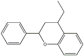 2-Phenyl-4-ethylchroman 구조식 이미지