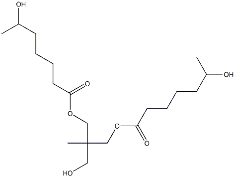Bis(6-hydroxyheptanoic acid)2-(hydroxymethyl)-2-methyl-1,3-propanediyl ester 구조식 이미지
