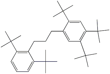 1-(2,4,5-Tri-tert-butylphenyl)-3-(2,6-di-tert-butylphenyl)propane Structure