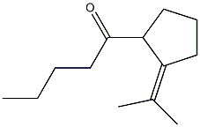 1-(1-Methylethylidene)-2-pentanoylcyclopentane Structure