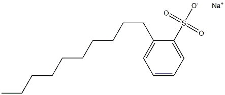2-Decylbenzenesulfonic acid sodium salt 구조식 이미지