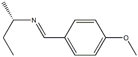 [S,(+)]-N-(p-Methoxybenzylidene)-1-methyl-1-propanamine 구조식 이미지