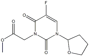 5-Fluoro-1-(tetrahydrofuran-2-yl)-1,2,3,4-tetrahydro-2,4-dioxo-3-pyrimidineacetic acid methyl ester Structure