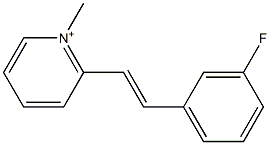 2-(3-Fluorostyryl)-1-methylpyridinium 구조식 이미지